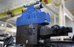 Back pressure controlled by proportional valve Back pressure controlled by proportional valve